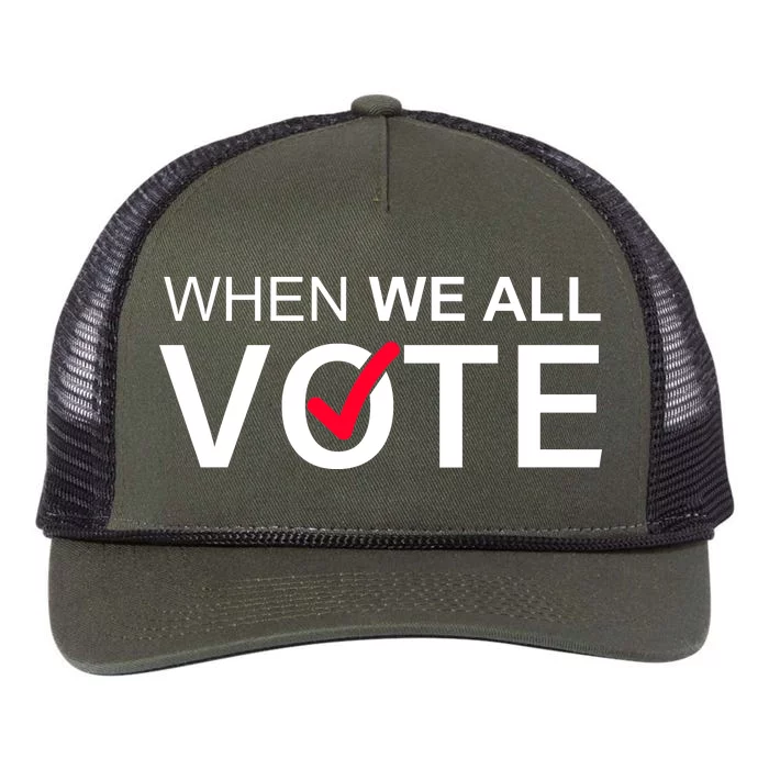 When We All Vote Midterms Retro Rope Trucker Hat Cap