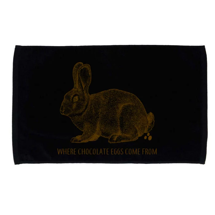 Where Chocolate Eggs Come From Microfiber Hand Towel