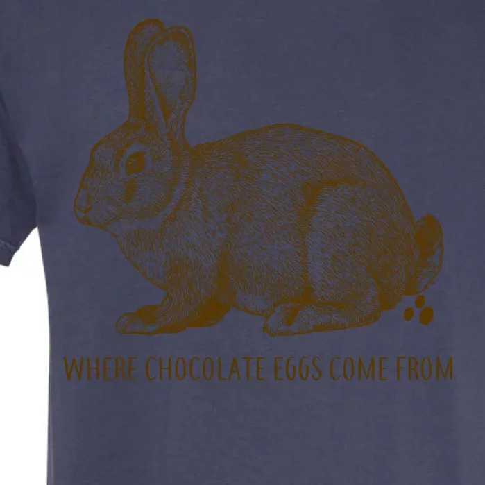 Where Chocolate Eggs Come From Garment-Dyed Heavyweight T-Shirt