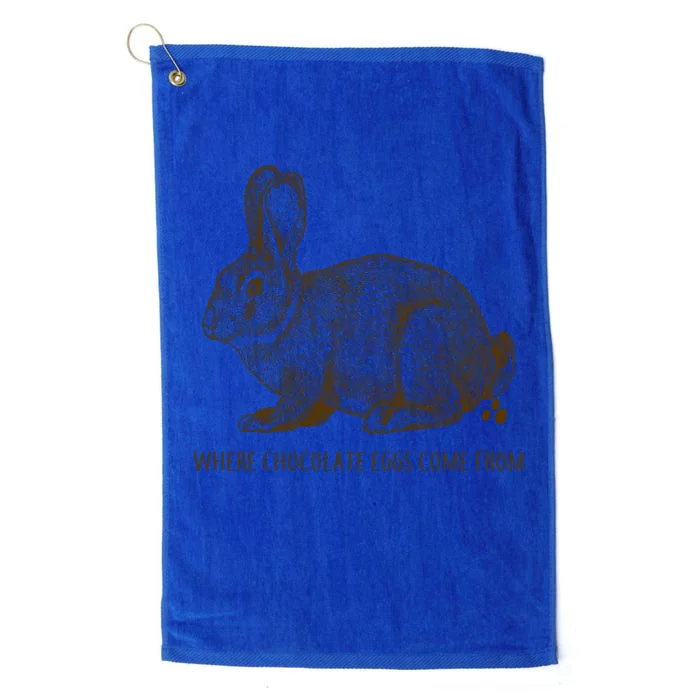 Where Chocolate Eggs Come From Platinum Collection Golf Towel