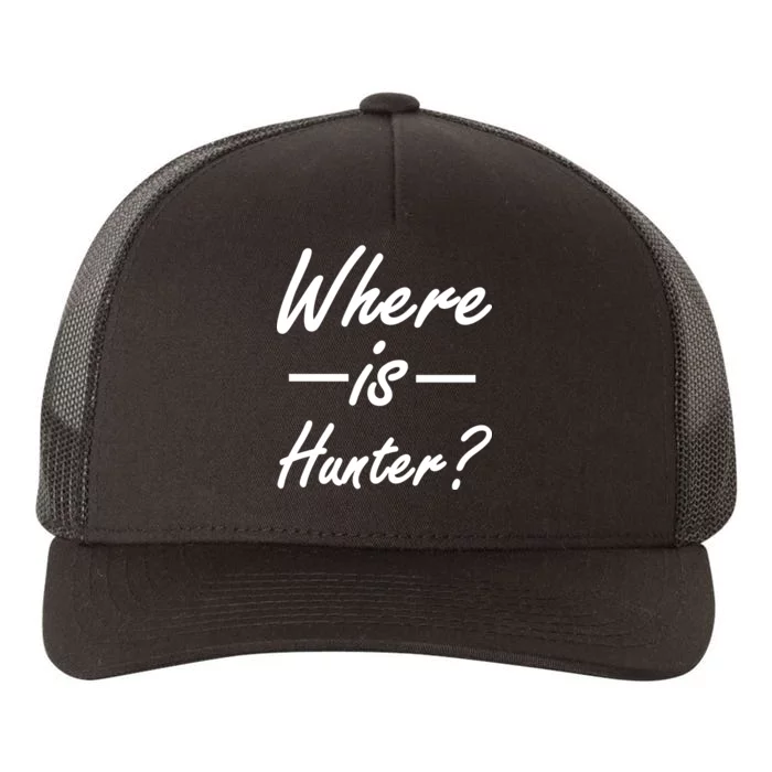 Where Is Hunter Yupoong Adult 5-Panel Trucker Hat