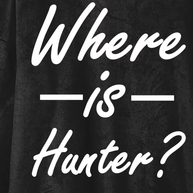 Where Is Hunter Hooded Wearable Blanket