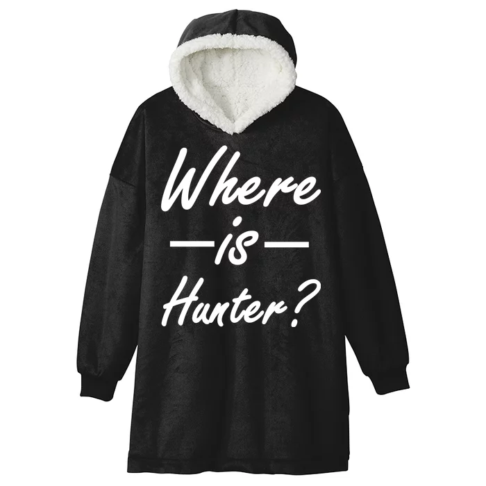 Where Is Hunter Hooded Wearable Blanket