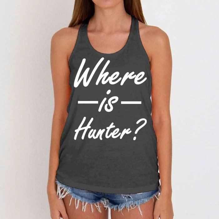 Where Is Hunter Women's Knotted Racerback Tank