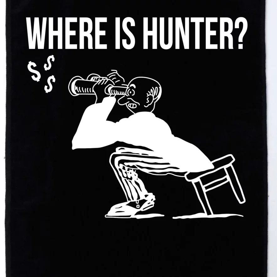 Where Is Hunter Political Humor Pro Trump Platinum Collection Golf Towel