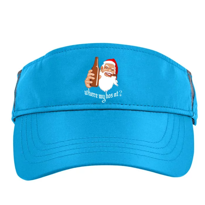 Where My Hos At? Christmas Adult Drive Performance Visor