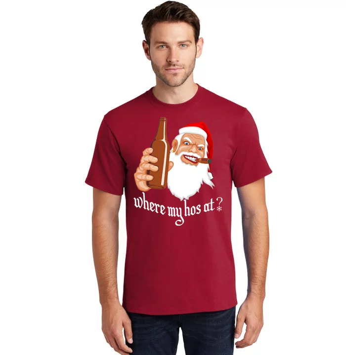 Where My Hos At? Christmas Tall T-Shirt