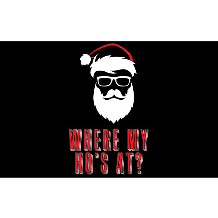 Where My Ho's At? Funny Xmas Bumper Sticker