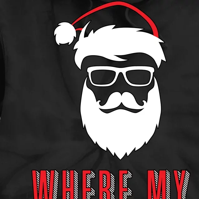 Where My Ho's At? Funny Xmas Tie Dye Hoodie