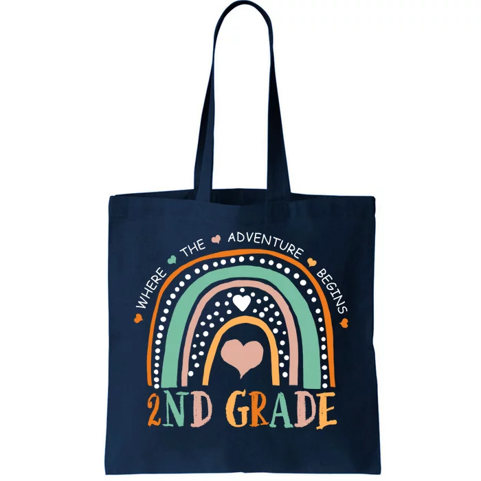 Where The Adventure Begins 2nd Grade Tote Bag