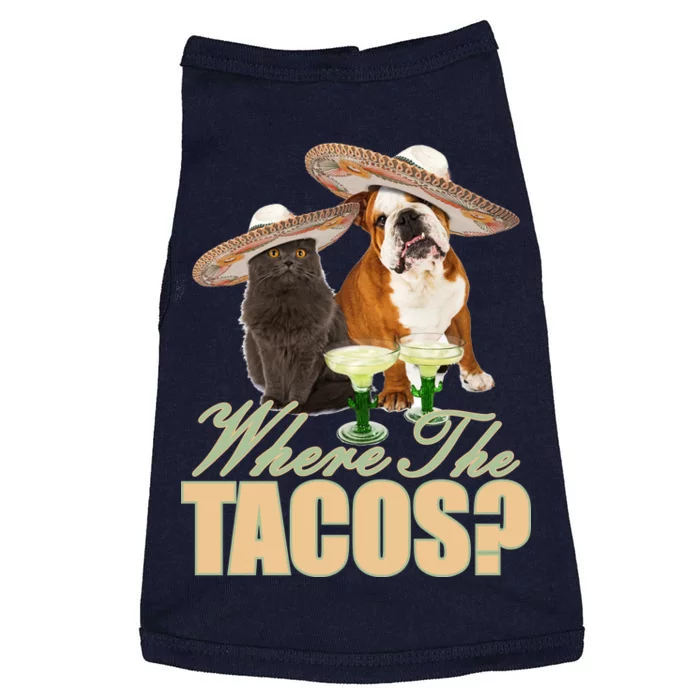 Where The Tacos? Cat Dog Doggie Tank