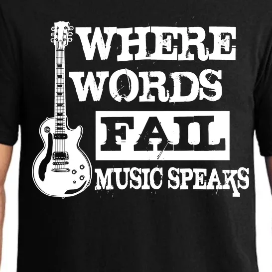 Where Words Fail Music Speaks Pajama Set