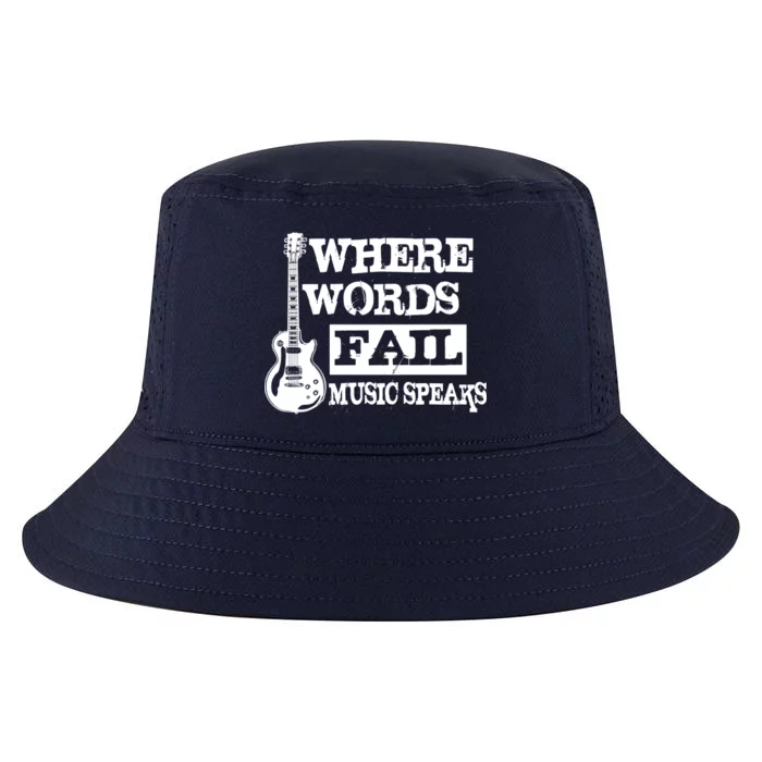 Where Words Fail Music Speaks Cool Comfort Performance Bucket Hat