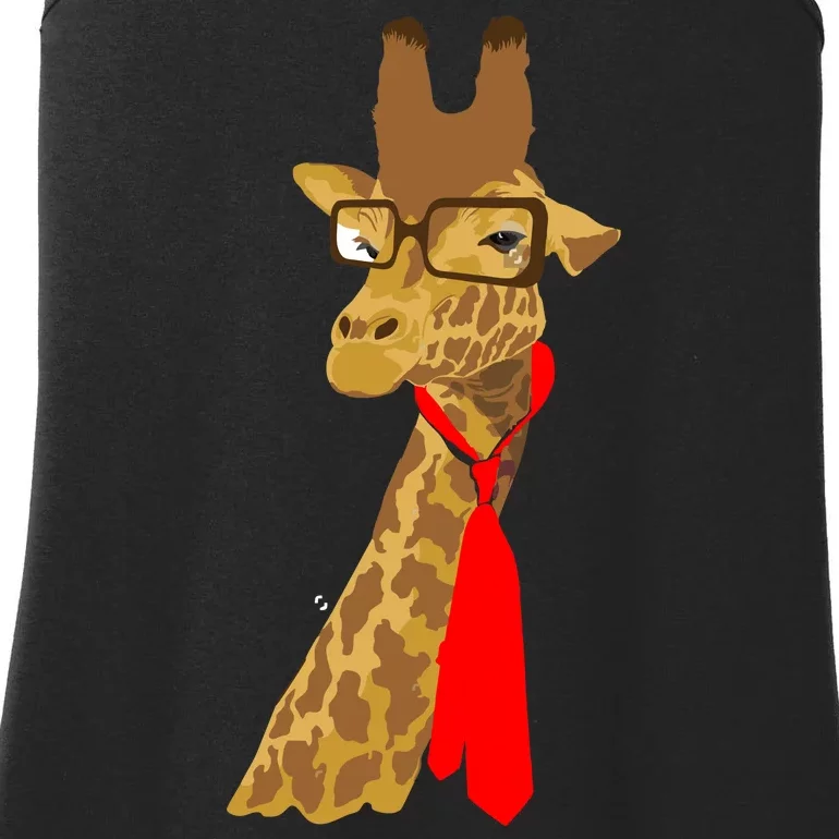 Where Would a Giraffe Wear a Tie? - Red Neck Tie Ladies Essential Tank