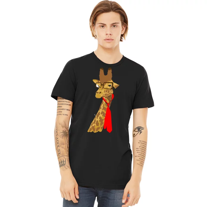 Where Would a Giraffe Wear a Tie? - Red Neck Tie Premium T-Shirt