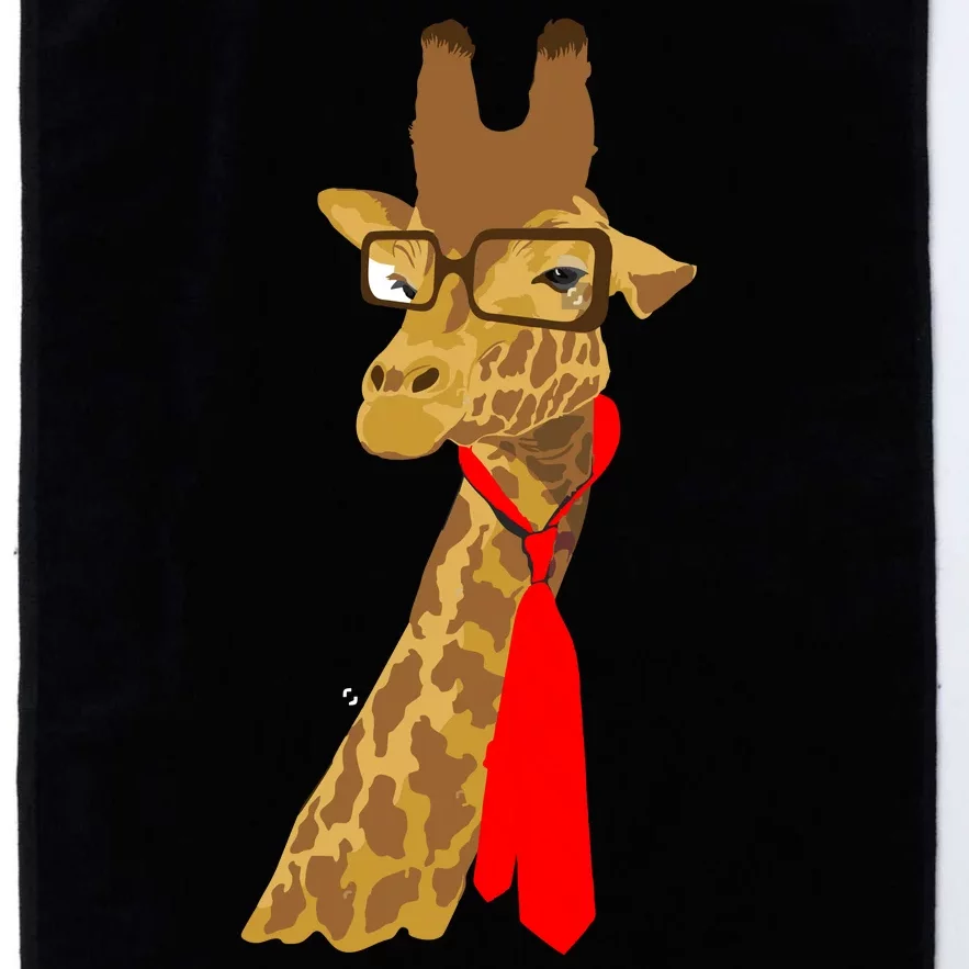 Where Would a Giraffe Wear a Tie? - Red Neck Tie Platinum Collection Golf Towel