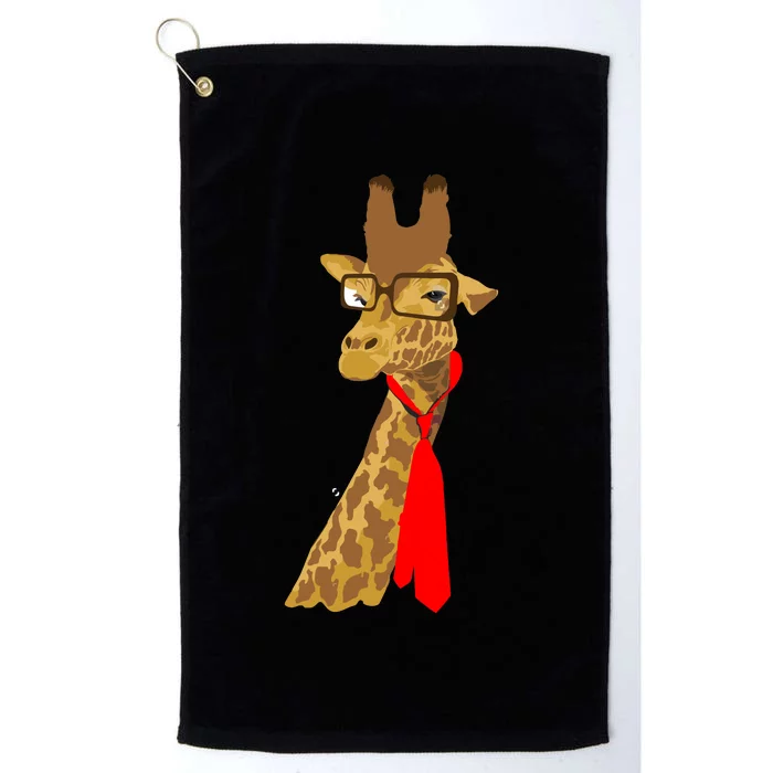 Where Would a Giraffe Wear a Tie? - Red Neck Tie Platinum Collection Golf Towel