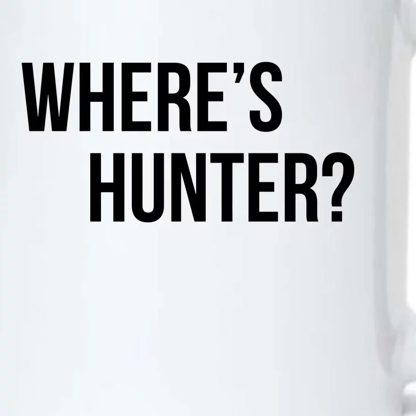 Where's Hunter President Trump Black Color Changing Mug