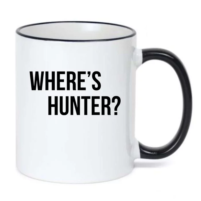 Where's Hunter President Trump Black Color Changing Mug