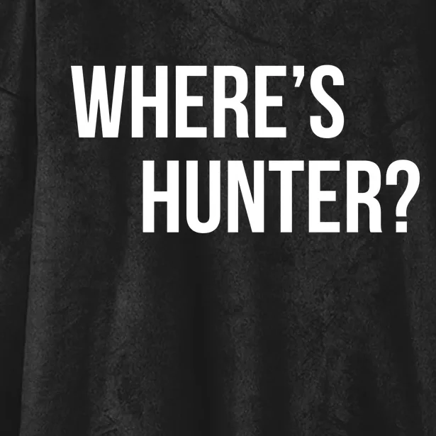 Where's Hunter President Trump Hooded Wearable Blanket