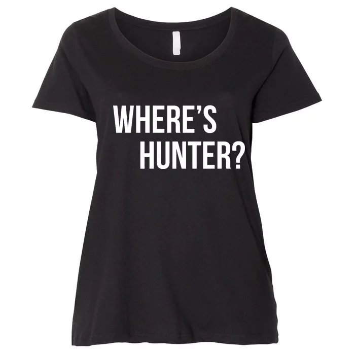 Where's Hunter President Trump Women's Plus Size T-Shirt