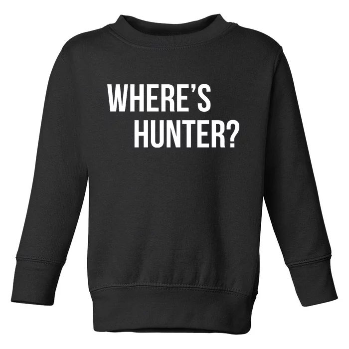 Where's Hunter President Trump Toddler Sweatshirt