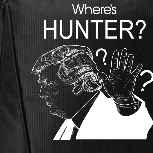 Where's Hunter Trump Rally City Backpack