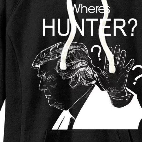 Where's Hunter Trump Rally Women's Fleece Hoodie