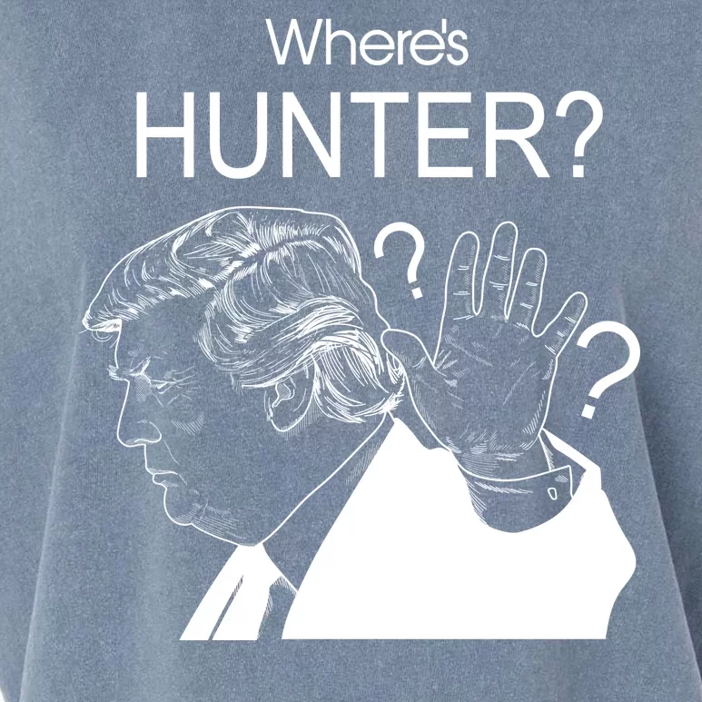 Where's Hunter Trump Rally Garment-Dyed Women's Muscle Tee