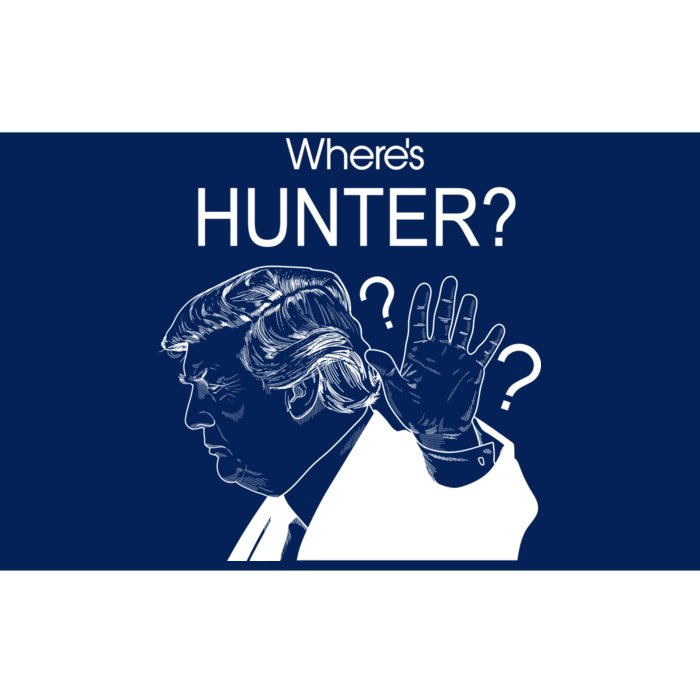 Where's Hunter Trump Rally Bumper Sticker