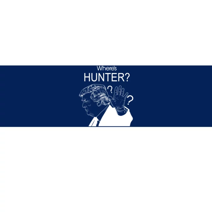 Where's Hunter Trump Rally Bumper Sticker