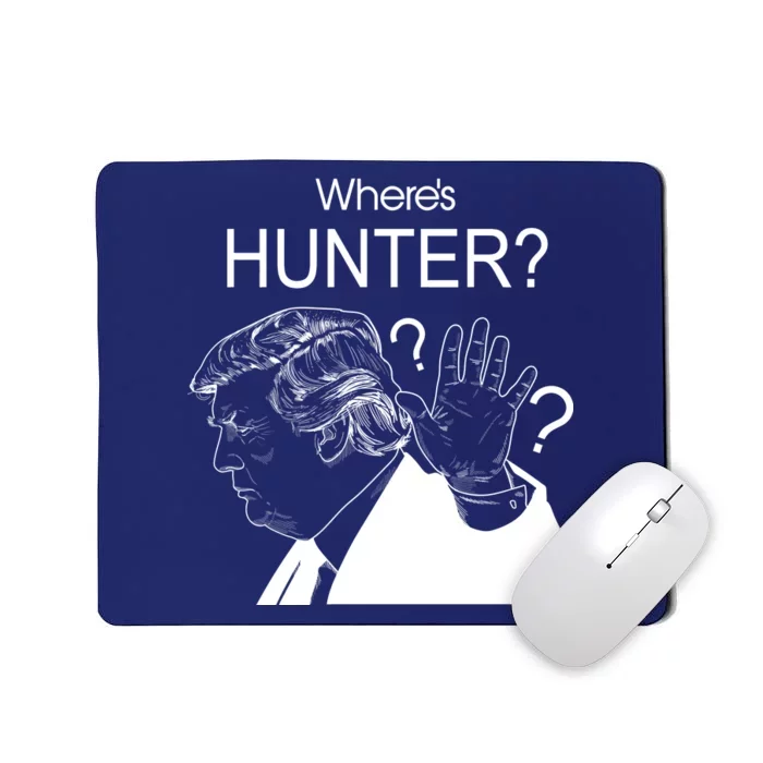 Where's Hunter Trump Rally Mousepad