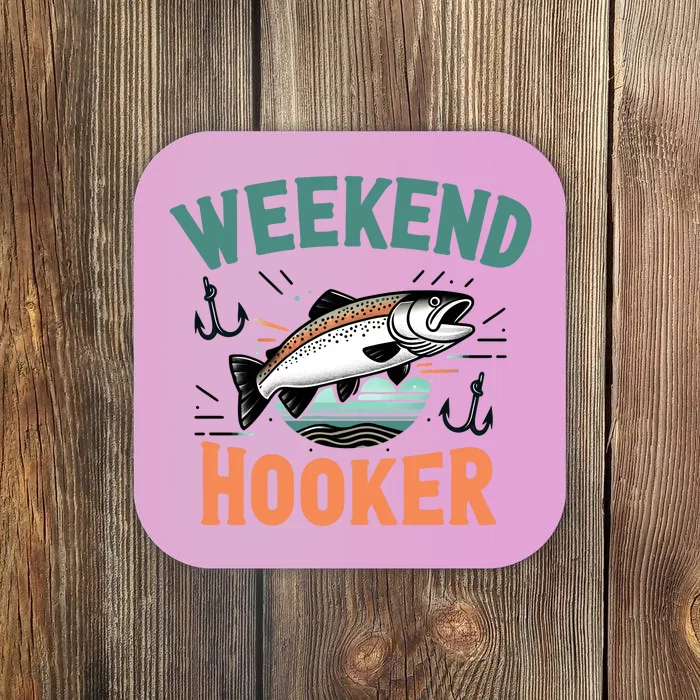 Weekend Hooker Fishing Coaster