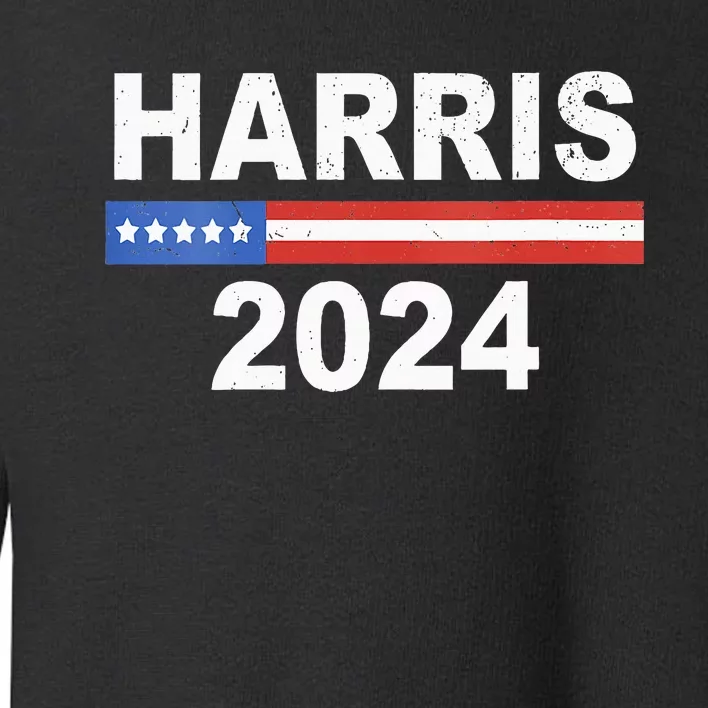 Wo Harris For President Election Kamala Harris 2024 Toddler Sweatshirt