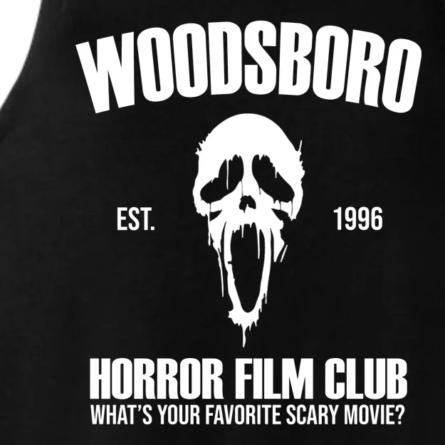 Woodsboro Horror Film Club Scary Movie Ladies Tri-Blend Wicking Tank