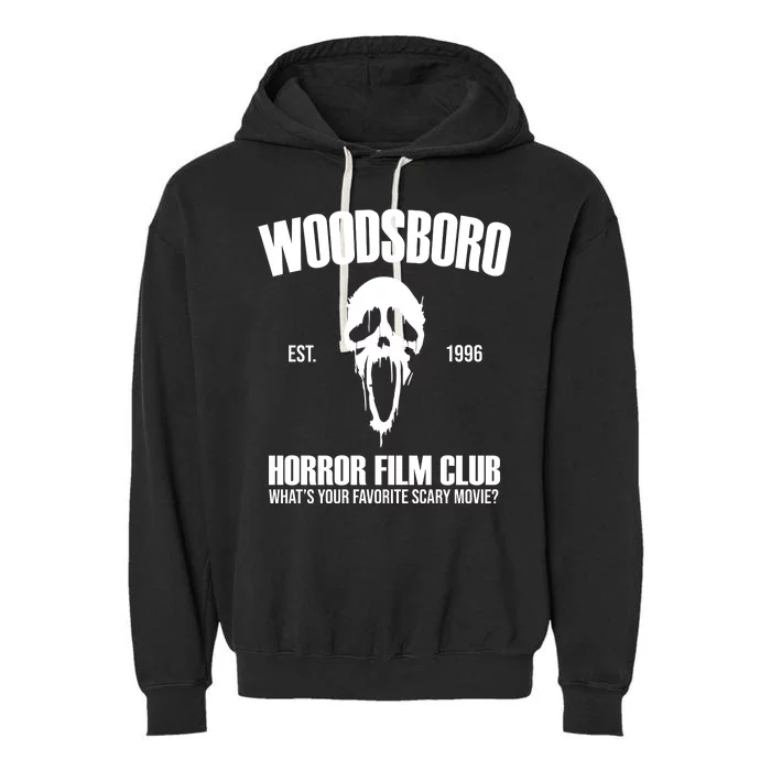 Woodsboro Horror Film Club Scary Movie Garment-Dyed Fleece Hoodie