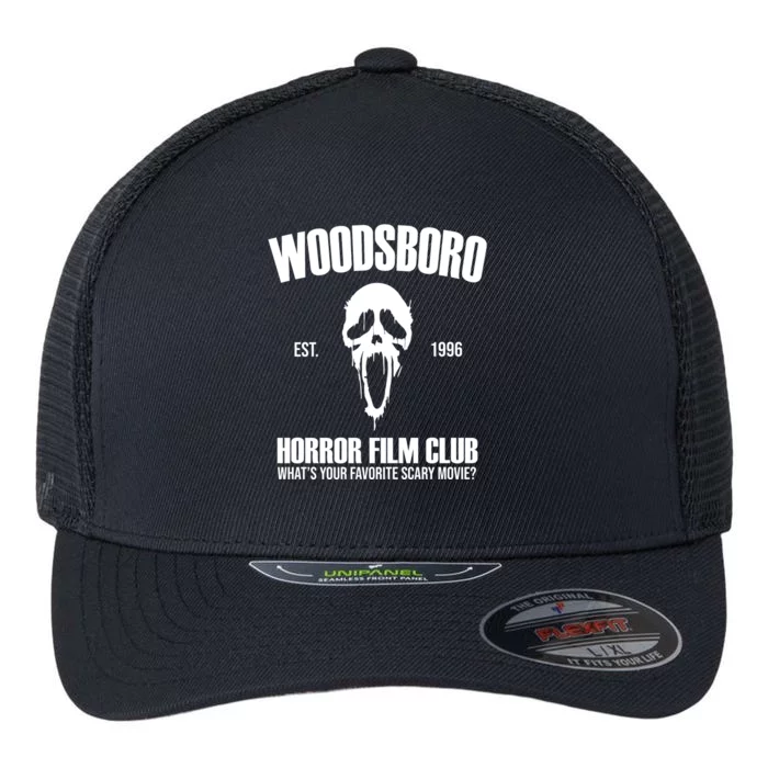 Woodsboro Horror Film Club Scary Movie Flexfit Unipanel Trucker Cap