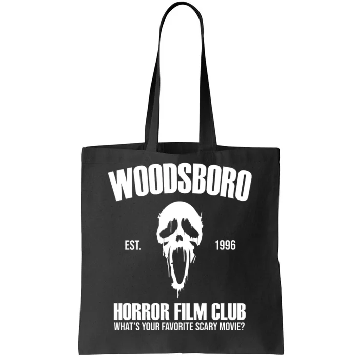 Woodsboro Horror Film Club Scary Movie Tote Bag