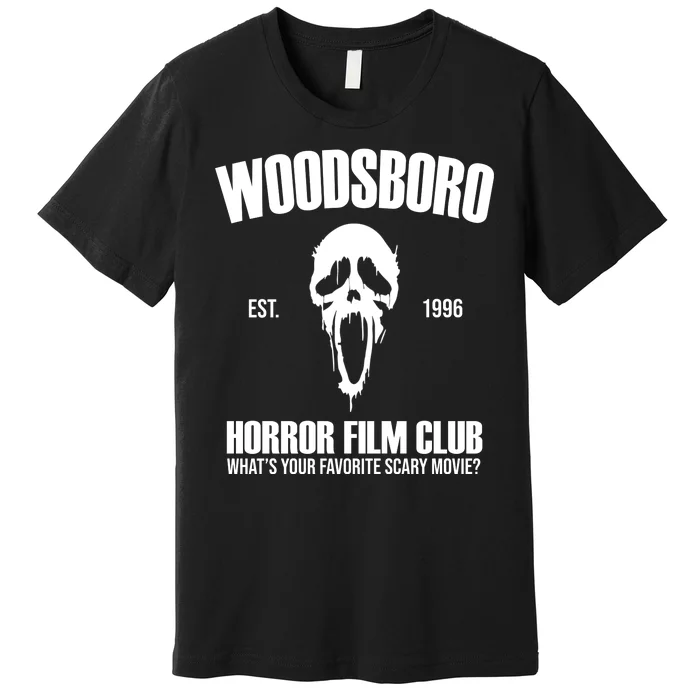 Woodsboro Horror Film Club Scary Movie Premium T-Shirt