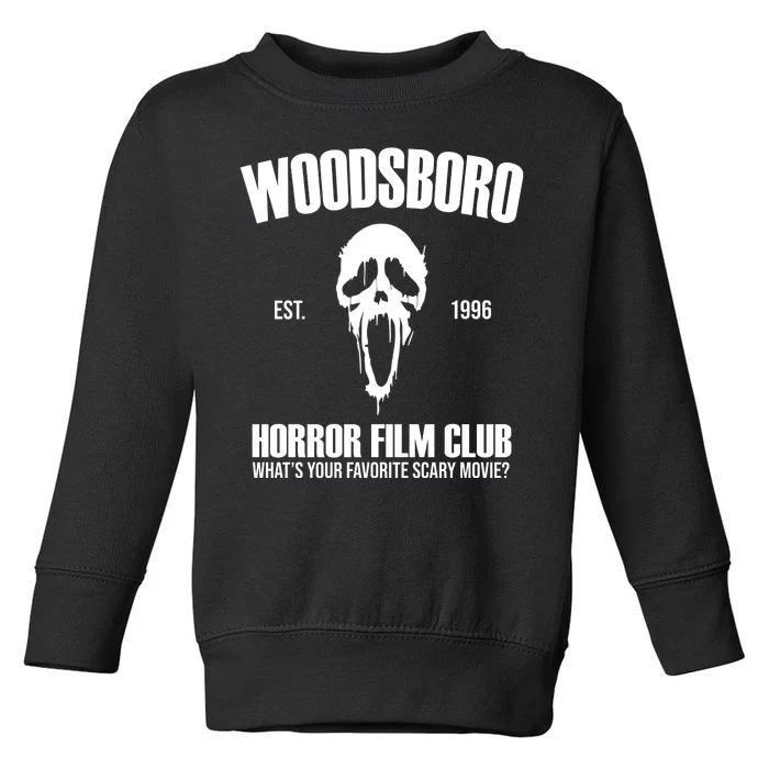 Woodsboro Horror Film Club Scary Movie Toddler Sweatshirt