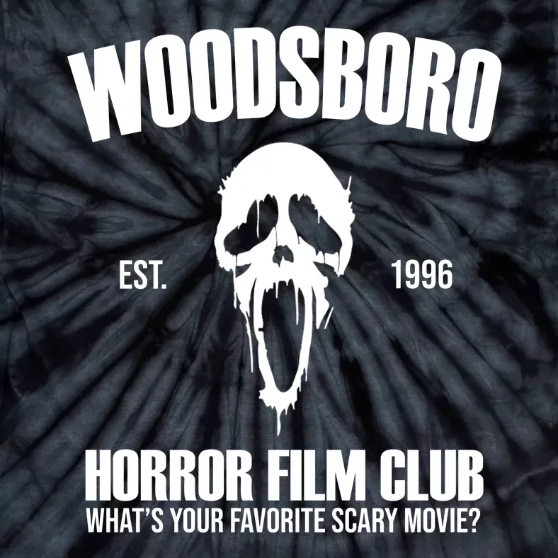 Woodsboro Horror Film Club Scary Movie Tie-Dye T-Shirt