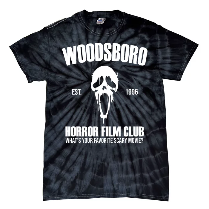 Woodsboro Horror Film Club Scary Movie Tie-Dye T-Shirt