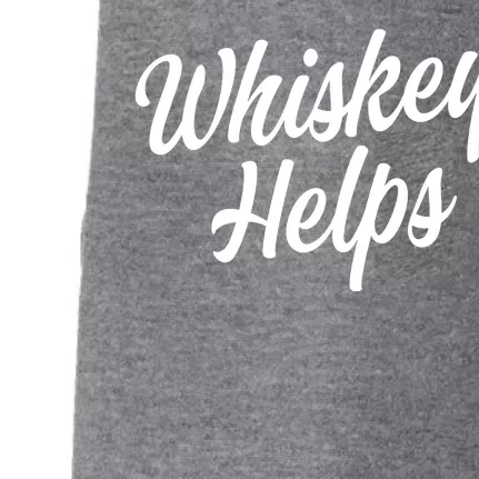 Whiskey Helps Funny Doggie 3-End Fleece Hoodie