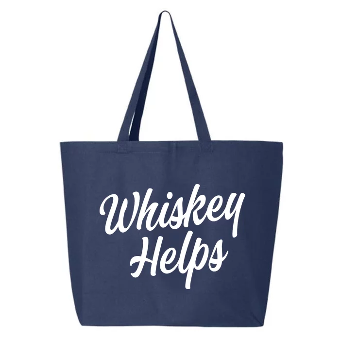 Whiskey Helps Funny 25L Jumbo Tote