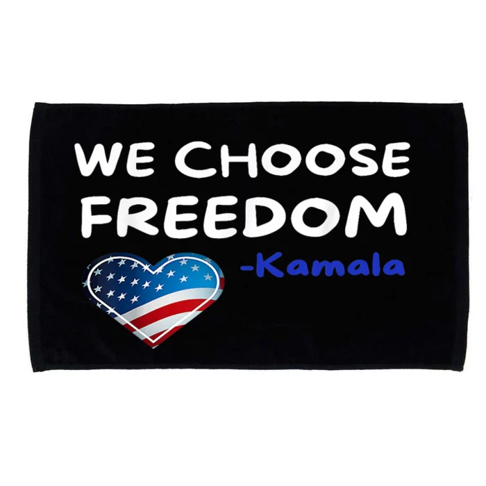 We Hoose Freedom Kamala Harris Microfiber Hand Towel