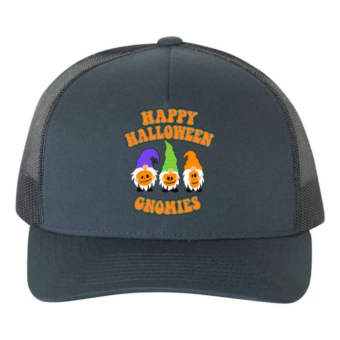 Wo Halloween Fall Pumpkins And Gnomes Cool Gift Yupoong Adult 5-Panel Trucker Hat