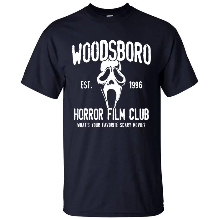 Woodsboro Horror Film Club Tall T-Shirt