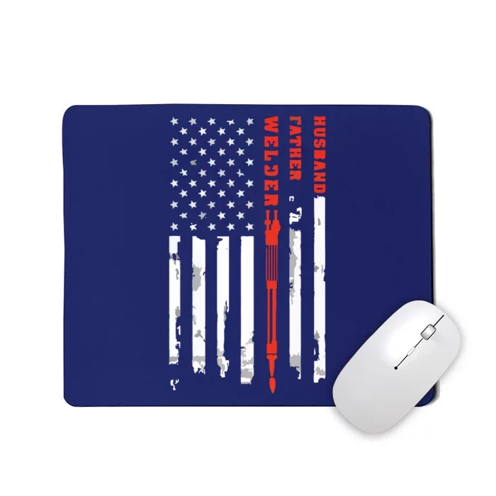 Welder Husband Father Dad American Flag Father's Day Gift Mousepad