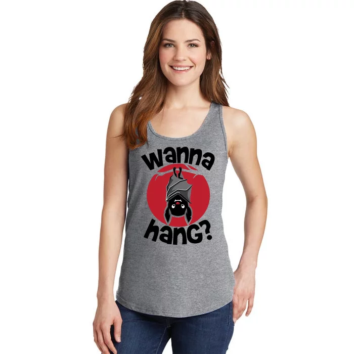 Wanna Hang Funny Bat Ladies Essential Tank