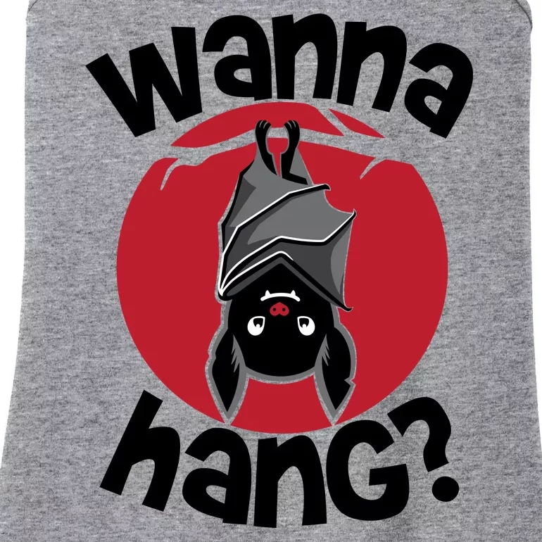 Wanna Hang Funny Bat Ladies Essential Tank